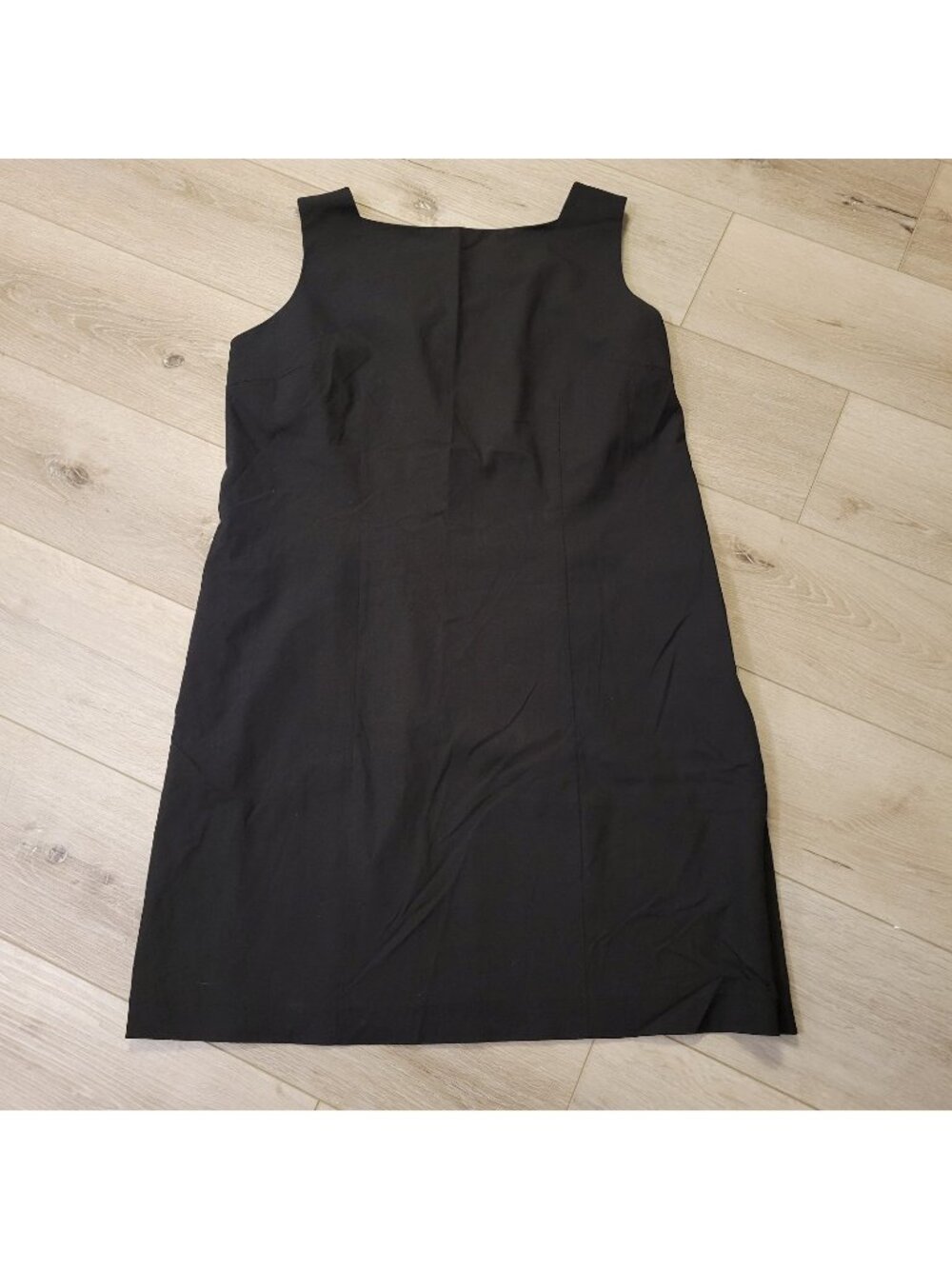 Apostrophe Sz 16 Solid Black Minimalist Bassett Kennedy Core Sheath Dress